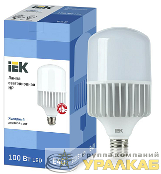 Лампа светодиодная HP 100Вт 230В 6500К E40 IEK 