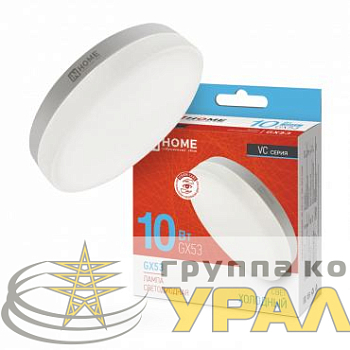 Лампа светодиодная LED-GX53-VC 10Вт таблетка 6500К холод. бел. GX53 950лм 230В IN HOME 