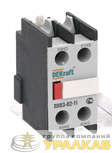Приставка контактная ПК-03 лицев. доп. контакты 1НО+1НЗ DEKraft 