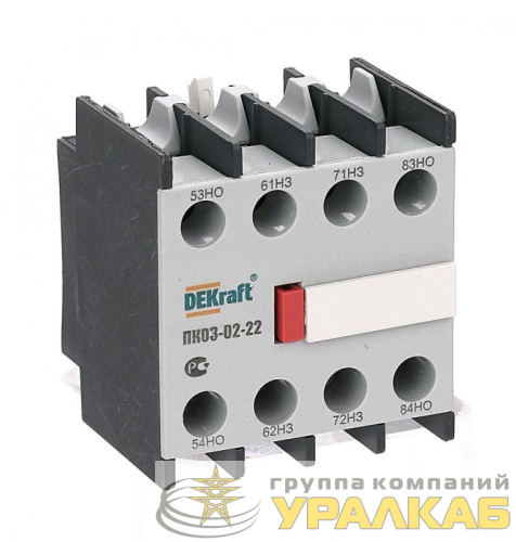 Приставка контактная ПК-03 лицев. доп. контакты 2НО+2НЗ DEKraft 