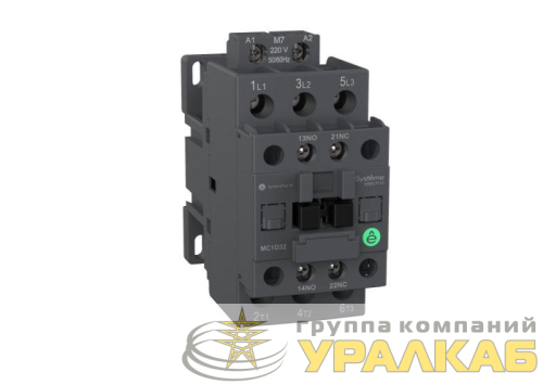 Контактор MC1D 3п 25А кат. 220В AC 1НО+1НЗ SE 