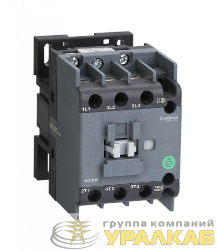 Контактор MC1E 3п 25А кат. 220В/230В AC 1НО+1НЗ SE 