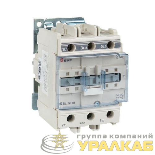 Контактор КМЭ 80А кат. 220В AC 1НО+1НЗ EKF 