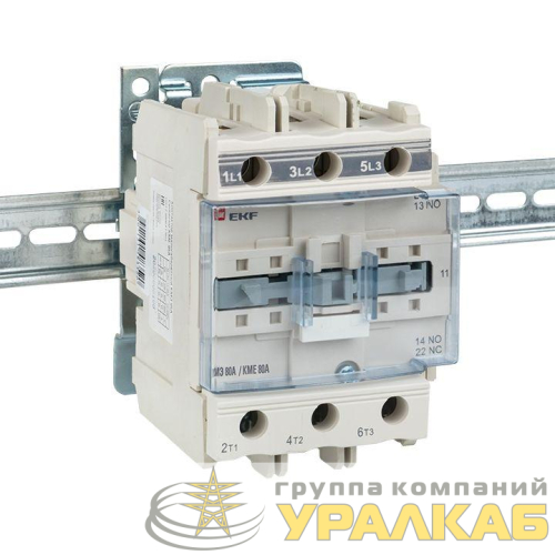 Контактор КМЭ 80А кат. 380В AC 1НО+1НЗ EKF 