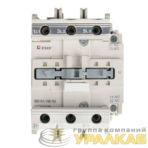 Контактор КМЭ 95А кат. 380В AC 1НО+1НЗ EKF 