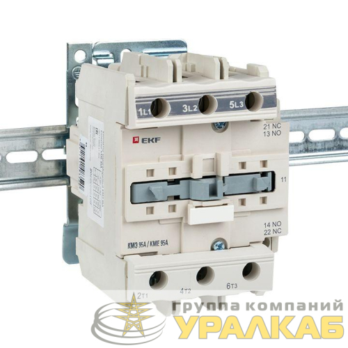 Контактор КМЭ 95А кат. 380В AC 1НО+1НЗ EKF 