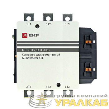 Контактор КТЭ 115А кат. 230В AC 1НО EKF 