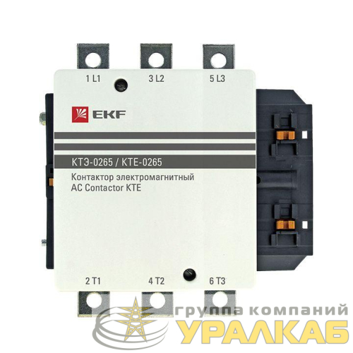 Контактор КТЭ 265А кат. 230В AC 1НО EKF 