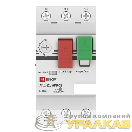 Выключатель автоматический для защиты двигателя АПД-32 6-10А EKF 