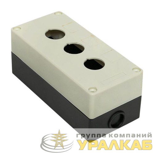Корпус КП 103 3 кнопки белый EKF 