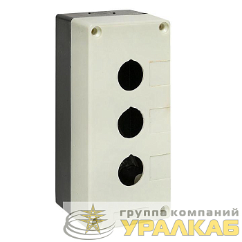 Корпус КП 103 3 кнопки белый EKF 