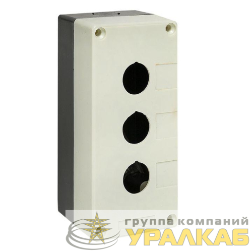 Корпус КП 103 3 кнопки белый EKF 