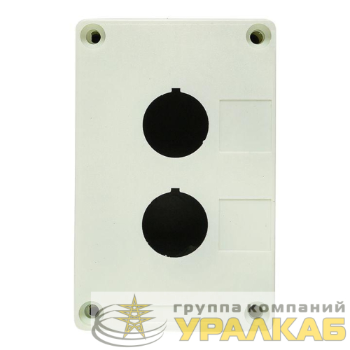 Корпус КП 102 2 кнопки белый EKF 