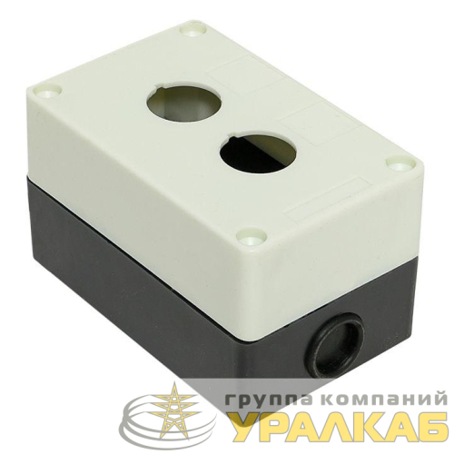 Корпус КП 102 2 кнопки белый EKF 