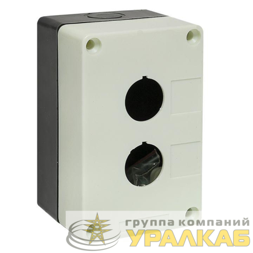 Корпус КП 102 2 кнопки белый EKF 