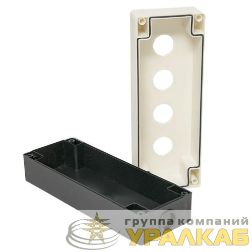 Корпус КП104 4 кнопки бел. EKF 