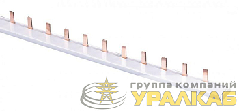 Шина соединительная типа PIN (штырь) 1п до 63А ШС-101 (дл.1м) DEKraft 
