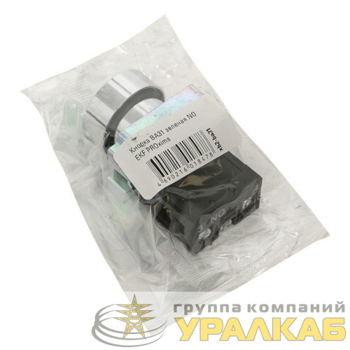 Кнопка BA31 зел. NO EKF 