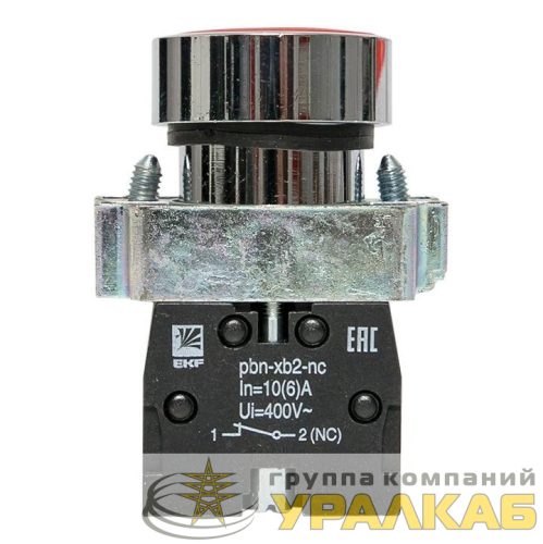 Кнопка BA42 красн. NC EKF 