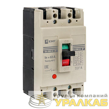 Выключатель автоматический 3п 63/63А 25кА ВА-99М PROxima EKF 