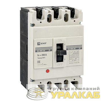 Выключатель автоматический 3п 250/200А 35кА ВА-99М PROxima EKF 
