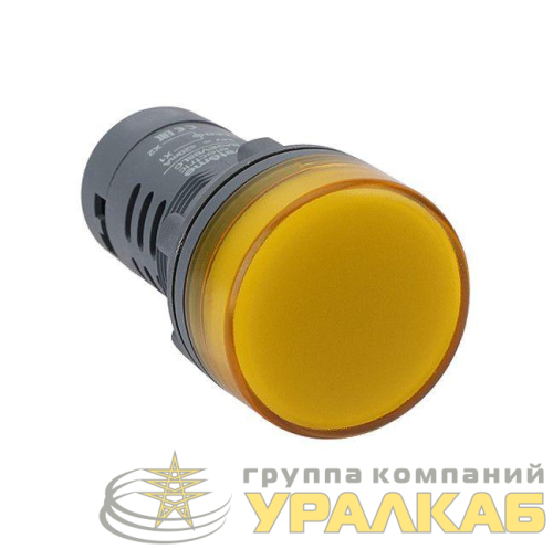 Лампа светосигнальная SB7 d22мм 24В DC желт. моноблочная SE 