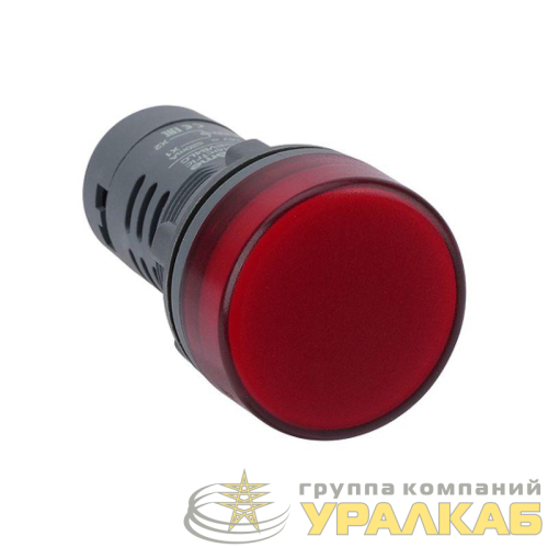 Лампа светосигнальная SB7 d22мм 230В AC красн. моноблочная SE 