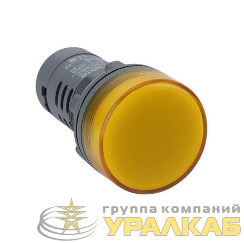 Лампа светосигнальная SB7 d22мм 230В AC желт. моноблочная SE 