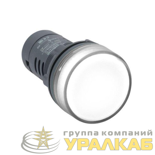 Лампа светосигнальная SB7 d22мм 230В AC бел. моноблочная SE 