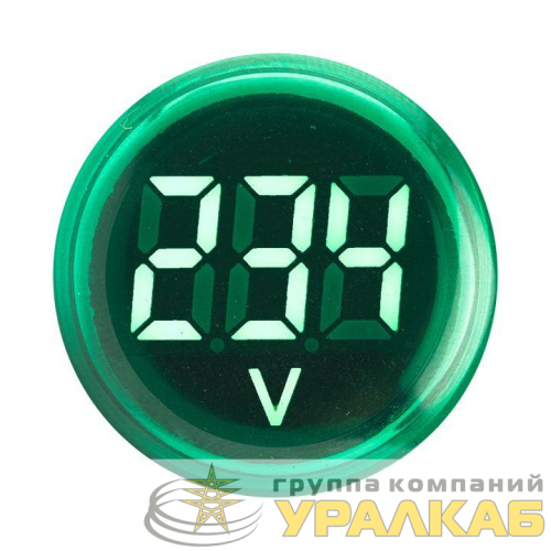 Индикатор значения напряжения ED16-22VD зел. PROxima EKF 