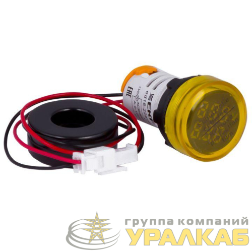 Индикатор значения тока и напряжения ED16-22AVD 100А желт. PROxima EKF 
