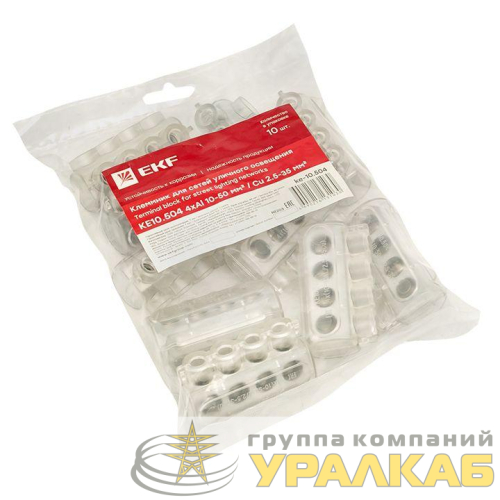 Клеммник для сетей уличного освещения KE10.504 Al 4х10-50/Cu 2.5-35PROxima EKF 