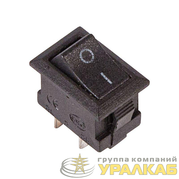 Выключатель клавишный 250В 3А (2с) ON-OFF черн. Micro (RWB-101) Rexant 