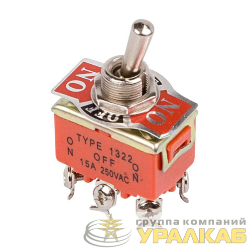 Тумблер 250В 15А (6с) ON-OFF-ON 2п (KN-203) Rexant 