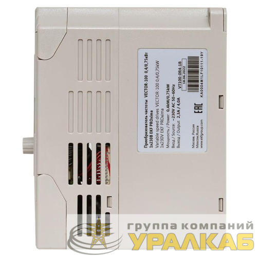 Преобразователь частоты 0.4/0.75кВт 1х230В VECTOR-100 PROxima EKF 