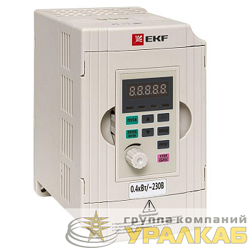 Преобразователь частоты 0.4/0.75кВт 1х230В VECTOR-100 PROxima EKF 