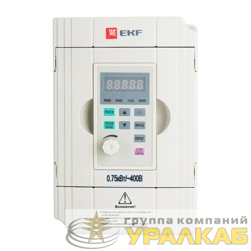 Преобразователь частоты 0.75/1.5кВт 3х400В VECTOR-100 PROxima EKF 