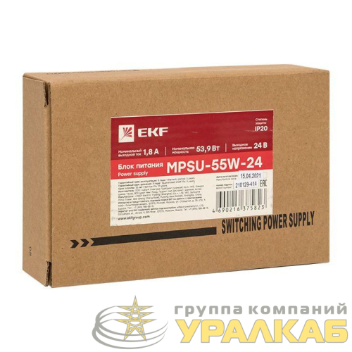 Блок питания 24В с функцией ИБП MPSu-55W-24 PROxima EKF 
