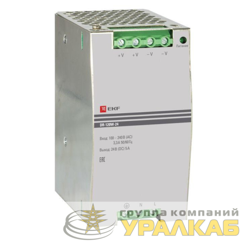 Блок питания 24В DR-120W-24 EKF 