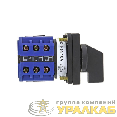 Переключатель кулачковый ПК-1-64 10А для вольтметра EKF 