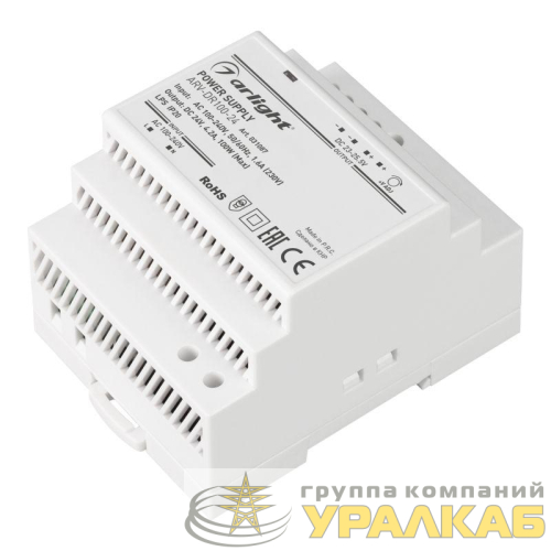 Блок питания ARV-DR100-24 24В 4.2А 100Вт IP20 DIN-рейка Arlight 