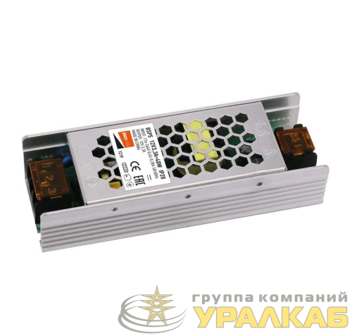 Блок питания для светодиодной ленты 40Вт 3.3А 12В IP20 BSPS метал. JazzWay 
