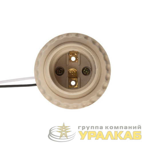 Патрон E27 с проводом 20см бел. Rexant 
