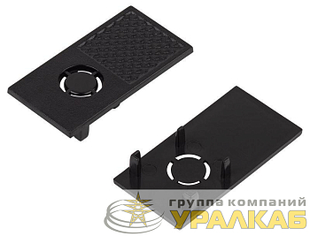 Заглушка торцевая TRM-S20-EC-B для накладного/подвесного магнитн. шинопровода TRM-S20 NOVA 48В черн. Эра 