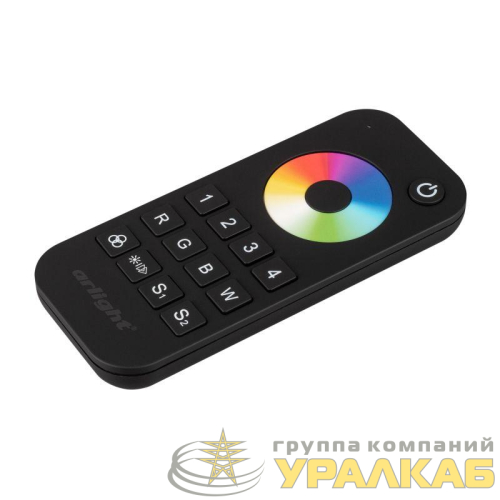 Пульт SMART-R26-RGBW Black (4 зоны 2.4G) (IP20 пластик 5 лет) Arlight 
