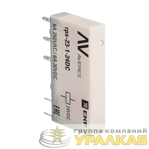 Реле промежуточное РП slim 23/1 6А 24В DC AVERES EKF 