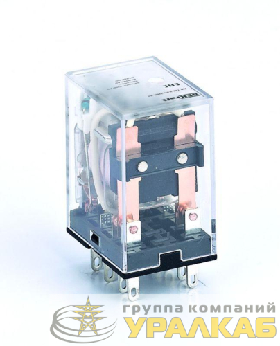 Реле промежуточное ПР-102 5А 24В DC 2 конт. с LED-индикацией DEKraft 