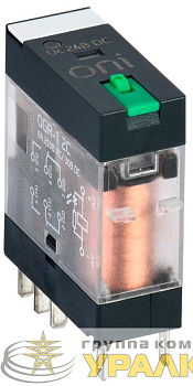Реле общего назначения OGR-1 2C 24В DC с LED и тест. кнопкой ONI 
