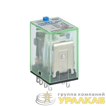Реле промежуточное с кнопкой тестирования NJDC-17(D)/3ZS 3 конт. с инд. LED 5А AC 220В CHINT 