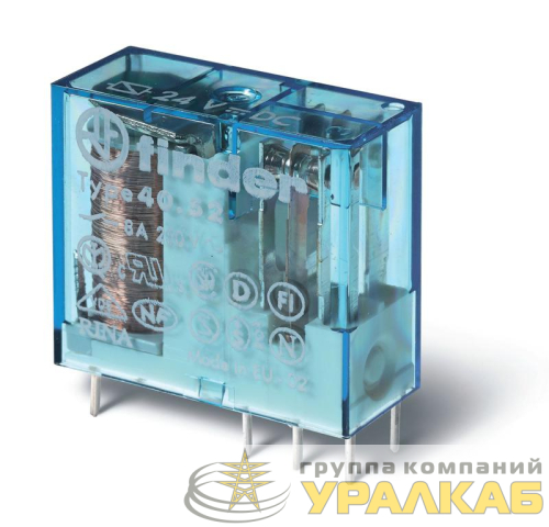 Реле миниатюрное 2CO 8А 230В FINDER 